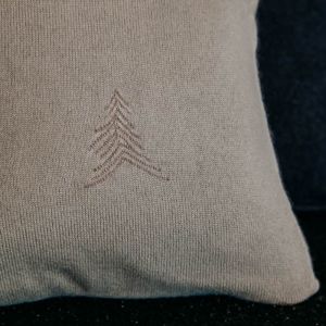 Cashmere Cushion light grey - Forsthofgut Home Collection 0