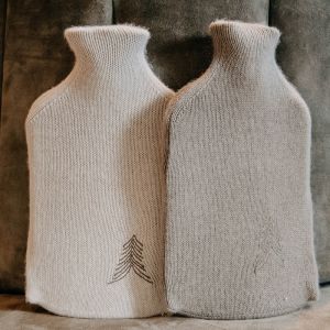 Cashmere Wärmeflasche Hellgrau - Forsthofgut Home Collection 2