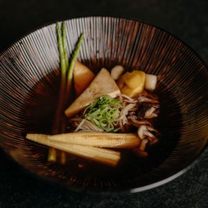 Shoyu Kinkoko Ramen (vegan) 1